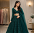  dark green Dori sequins thread Net lehenga Choli Set 