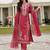 Women Floral Embroidered Regular Thread Work Kurta with Trousers & With Dupatta