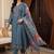Women Floral Embroidered Regular Thread Work Kurta with Trousers & With Dupatta