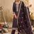 Women Embroidered Straight Kurta Trousers With Dupatta Set