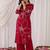 Women Floral Embroidered Regular Thread Work Kurta with Palazzos
