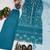 Blue Color Sequins And Hand Work Cotton Salwar Suit