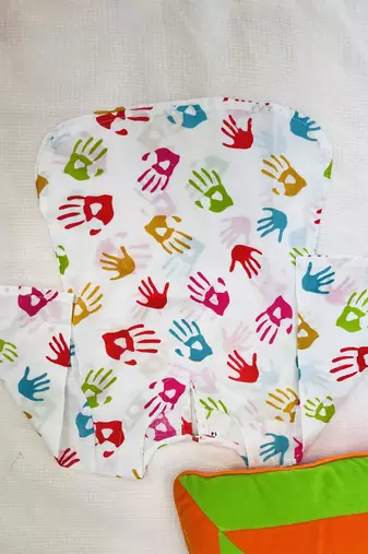 Holi handprint girls kurti