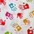 Holi handprint girls kurti