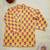Mustard block print kurta