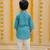 Green block print kurta