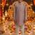 Pink block print kurta