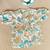 White floral puff kurti