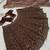 Dark Brown thread sequins dori silk blend lehenga Choli Set 