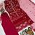 Red Color Sequins And Hand Work Cotton Salwar Suit