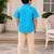 Boys sky blue elephant shirt