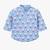 Boys blue auto kurta shirt