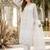 White Color Sequins And Hand Work Cotton Salwar Suit
