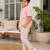Boys peach striped kurta shirt