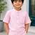 Boys baby pink striped kurta