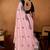 Light pink rangoli madala art embroidered saree