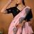 Light pink rangoli madala art embroidered saree