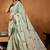 Light pista rangoli madala art embroidered saree