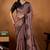 Mauve rangoli madala art embroidered saree
