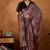 Mauve rangoli madala art embroidered saree