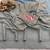Light grey glory satin two-tone embroidered saree