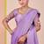 Lavender glory satin two-tone embroidered saree