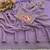 Lavender glory satin two-tone embroidered saree