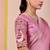 Pink glory satin two-tone embroidered saree