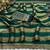 Green nc satin patta shadow swarovski saree