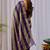 Purple nc satin patta shadow swarovski saree