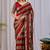 Maroon nc satin patta shadow swarovski saree