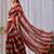 Maroon nc satin patta shadow swarovski saree