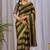 Mehendi nc satin patta shadow swarovski saree