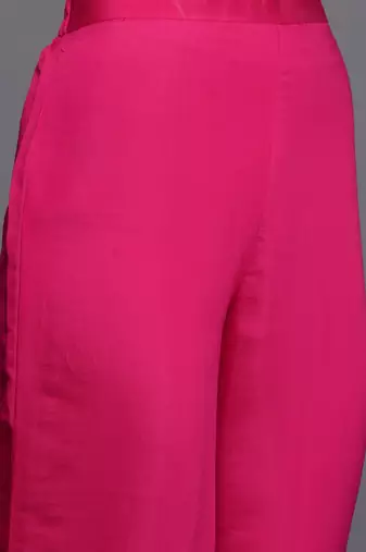 Ethnic Motifs Embroidered Panelled Gotta Patti Kurta with Trousers & With Dupatta