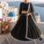 black color sequin work georgette lehnga Choli Set