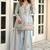 Premium japan satin embroidered top  farshi palazzo & printed dupatta set