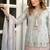 Premium japan satin embroidered top  farshi palazzo & printed dupatta set
