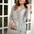 Premium japan satin embroidered top  farshi palazzo & printed dupatta set