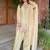 Premium yellow japan satin embroidered top  farshi palazzo & printed dupatta set