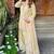 Premium yellow japan satin embroidered top  farshi palazzo & printed dupatta set