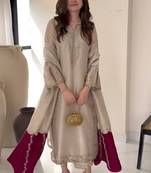 Designer jimmy choo embroidered top  palazzo & dupatta set