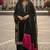 Designer black jimmy choo embroidered top  palazzo & dupatta set