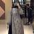Beige faux georgette embroidered top  palazzo & dupatta suit set