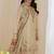 Gorgeous pakistani natural crepe top  farshi palazzo & printed dupatta set