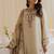 Gorgeous pakistani natural crepe top  farshi palazzo & printed dupatta set