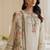 Gorgeous pakistani natural crepe top  farshi palazzo & printed dupatta set