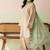 Designer heavy roman silk blend embroidered top  palazzo & dupatta set