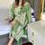 Designer green nylon organza silk blend embroidered top  satin palazzo & dupatta set
