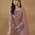 dusty pink premium semi-stitched sharara suit