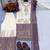 Lavender&white georgette readymade suit with embroidery & jarkhan work